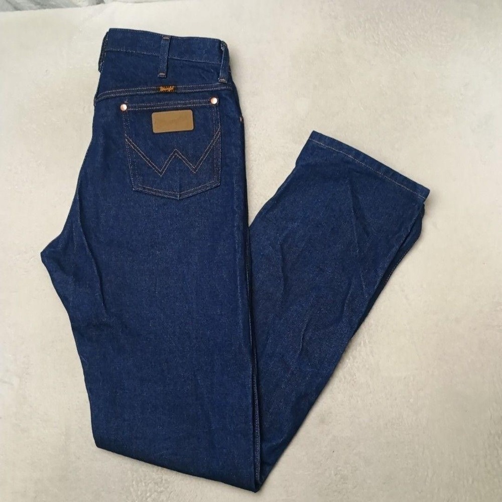 Wrangler Jeans Mens 33x34 Blue Straight Regular Cowboy Cut Rodeo Western Classic